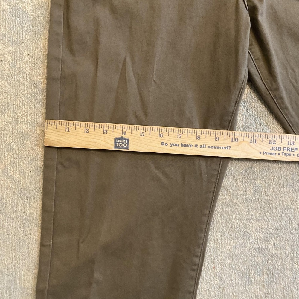 Lucky Brand 121 Slim Straight Pants Mens 33x32 Brown Stretch 5 Pocket Jeans - Picture 10 of 14